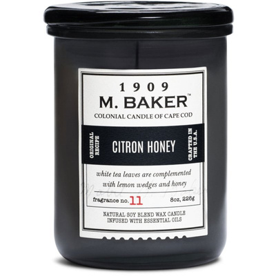 Colonial Candle M Baker bougie parfumée au soja pot d'apothicaire 8 oz 226 g - Citron Honey