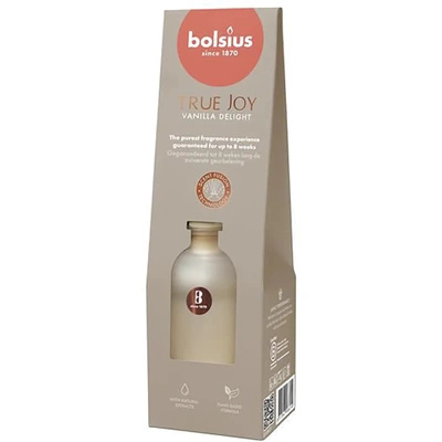 Bolsius fragrance diffuser sticks 80 ml True Joy in glass - Vanilla Delight