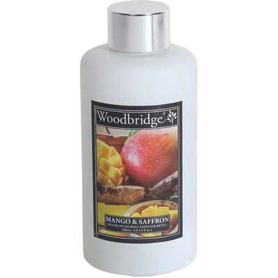 Navulling geurstokjes saffraan Woodbridge 200 ml - Mango Saffron