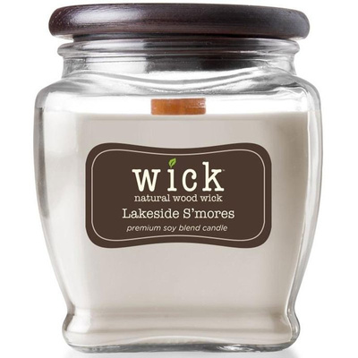Soja geurkaars houten lont Colonial Candle Wick - Lakeside Smores