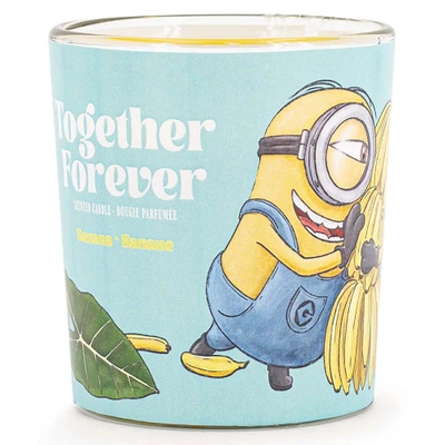 Minioni skleněná vonná svíčka Together Forever Banana Minions 110 g