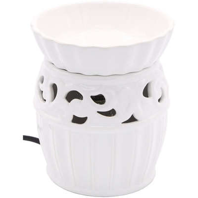 Electric wax burner with removable bowl Mossel - White