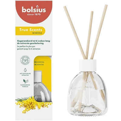 Bolsius True Scents doftspridarpinnar 60 ml glas - Mimosa Mimosa